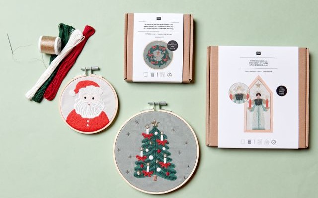 Embroidery sets of the christmas collection 2025